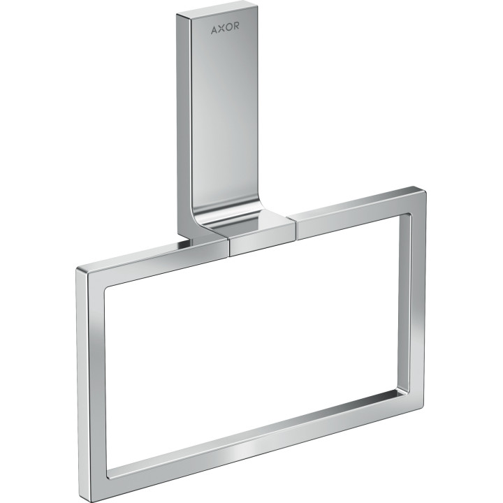 AX Universal Rectangular Wieszak na ręcznik typu Ring, Chrom