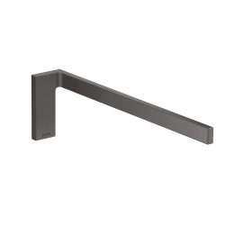 AX Universal Rectangular Wieszak na ręcznik, 1-ramienny, Czarny Chrom Szczotkowany
