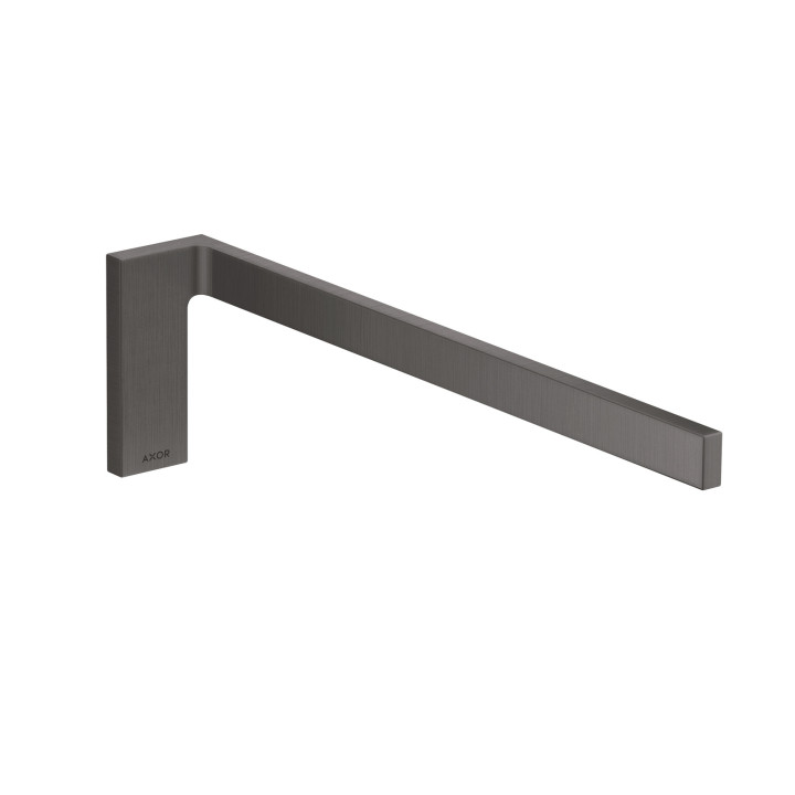 AX Universal Rectangular Wieszak na ręcznik, 1-ramienny, Czarny Chrom Szczotkowany
