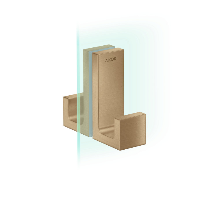 AX Universal Rectangular Uchwyt drzwi prysznicowych, Brąz Szczotkowany