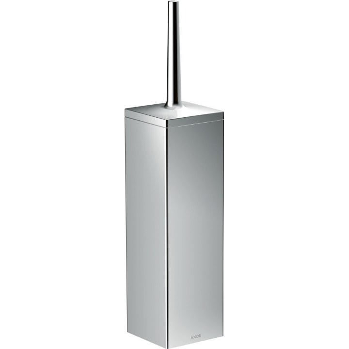 AX Universal Rectangular Szczotka do WC z pojemnikiem, ścienna, Chrom