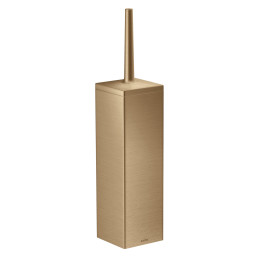 AX Universal Rectangular Szczotka do WC z pojemnikiem, ścienna, Brąz Szczotkowany