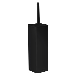 AX Universal Rectangular Szczotka do WC z pojemnikiem, ścienna, Czarny Matowy