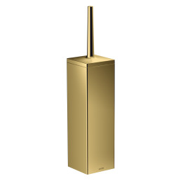 AX Universal Rectangular Szczotka do WC z pojemnikiem, ścienna, Złoty Optyczny Polerowany