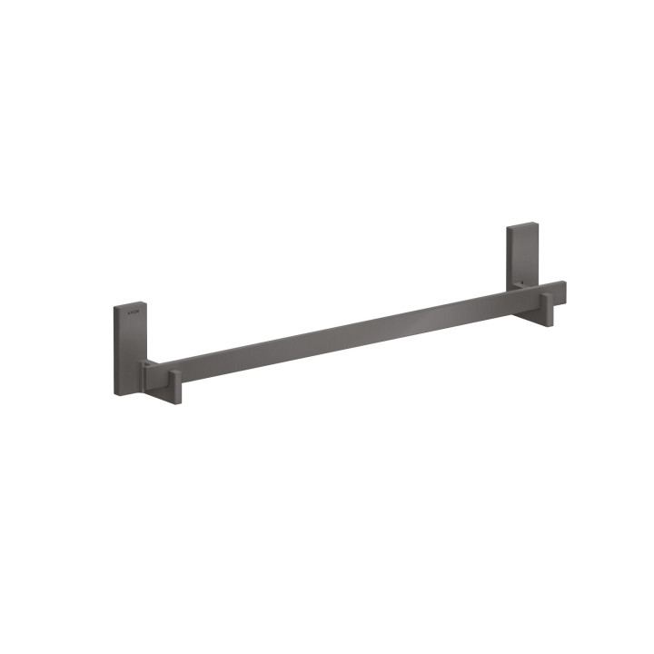 AX Universal Rectangular Wieszak na ręcznik kąpielowy 600 mm, Czarny Chrom Szczotkowany