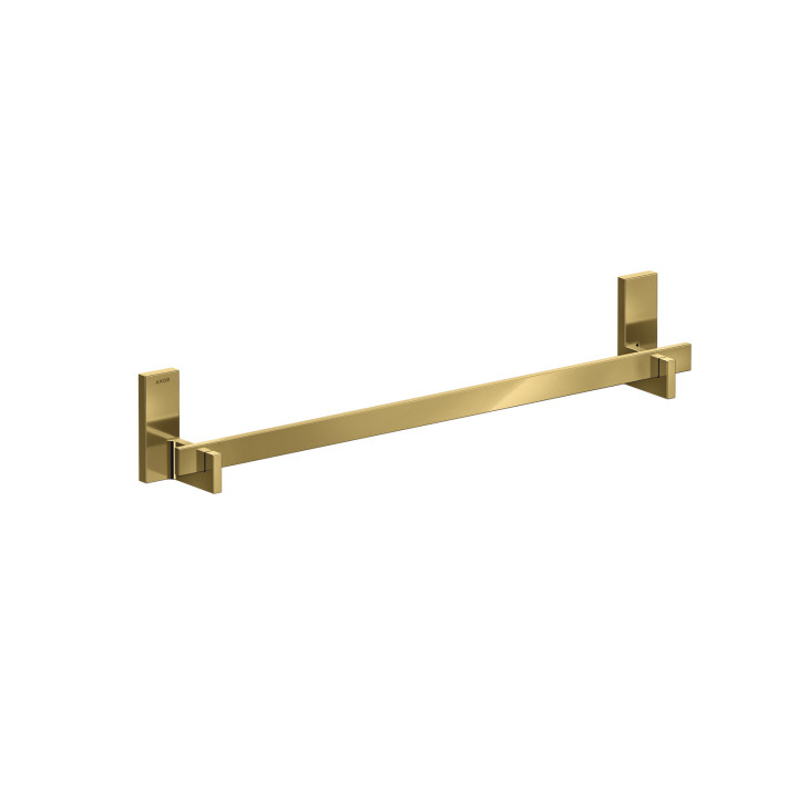 AX Universal Rectangular Wieszak na ręcznik kąpielowy 600 mm, Złoty Optyczny Polerowany