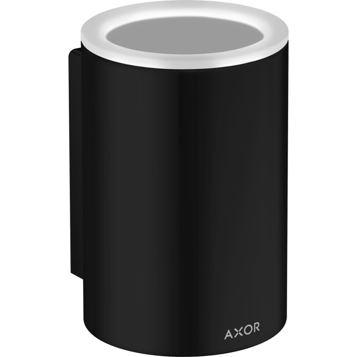 AX Universal Circular Kubek na szczoteczki do zębów, Czarny Matowy
