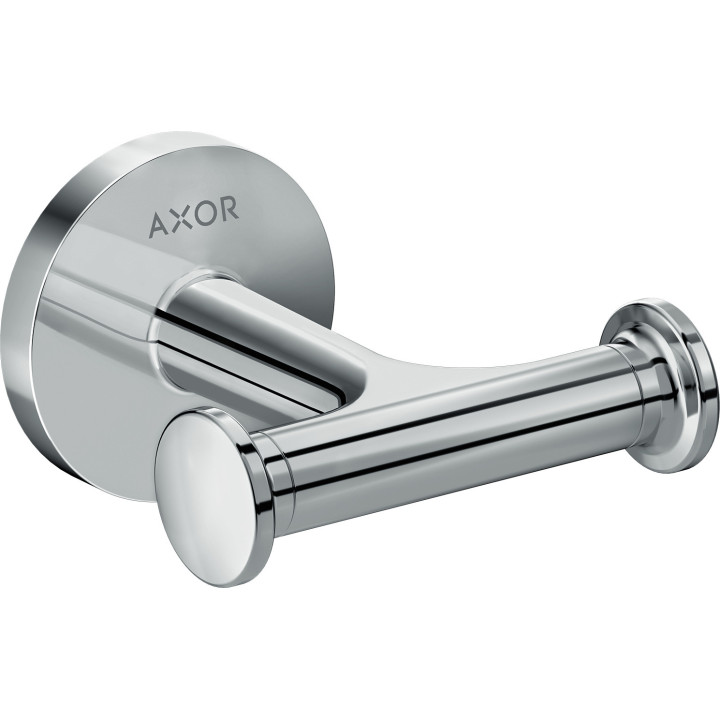 AX Universal Circular Haczyk na ręcznik, podwójny, Chrom