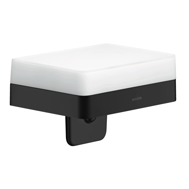 AX Universal Softsquare Dozownik mydła w płynie z półką, Czarny Matowy