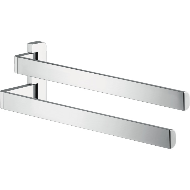 AX Universal Softsquare Wieszak na ręczniki, 2-ramienny, Chrom