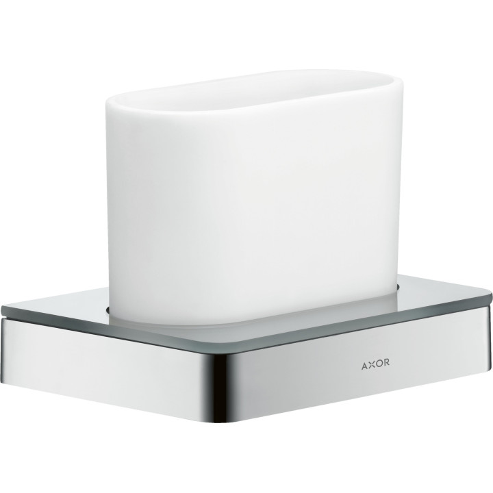 AX Universal Softsquare Kubek na szczoteczki do zębów, Chrom