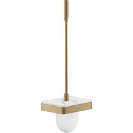 AX Universal Softsquare Szczotka do WC z pojemnikiem, ścienna, Brąz Szczotkowany