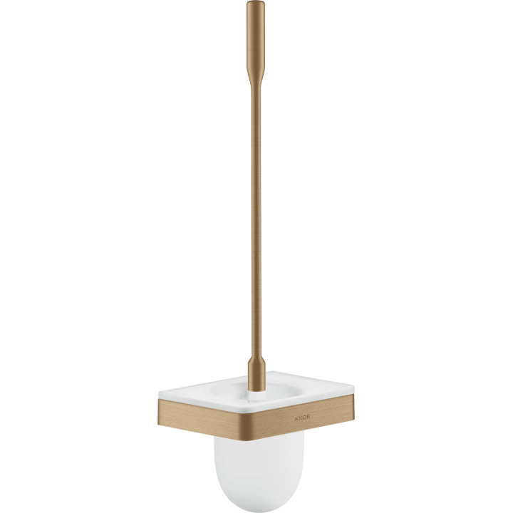 AX Universal Softsquare Szczotka do WC z pojemnikiem, ścienna, Brąz Szczotkowany