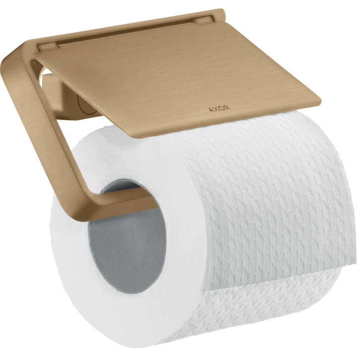 AX Universal Softsquare Uchwyt na papier toaletowy z osłoną, Brąz Szczotkowany