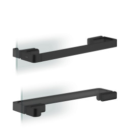 AX Universal Softsquare Uchwyt drzwi prysznicowych 444 mm, Czarny Matowy