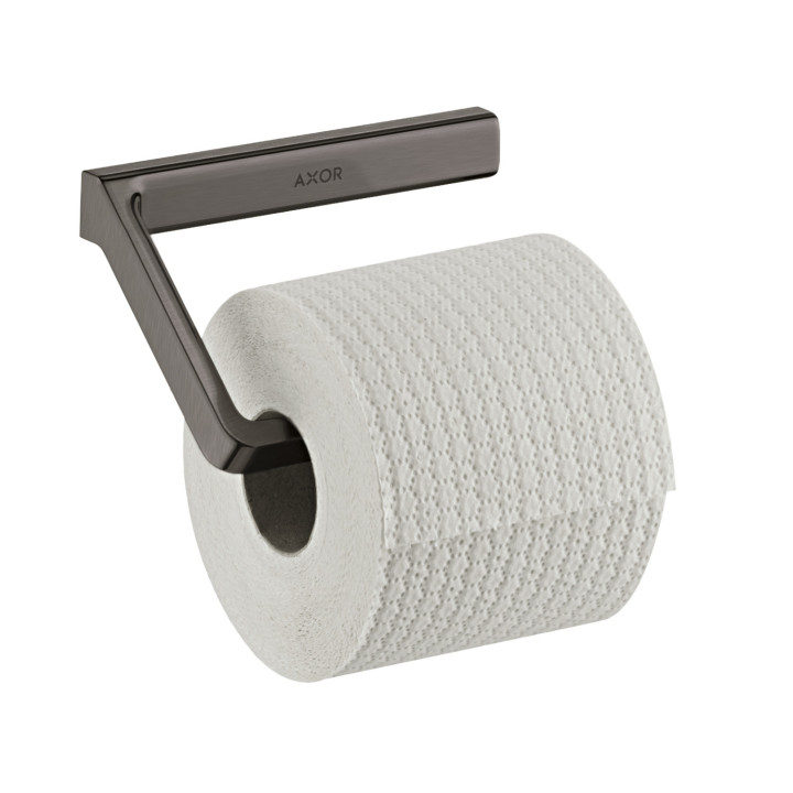 AX Universal Softsquare Uchwyt na papier toaletowy, Czarny Chrom Szczotkowany