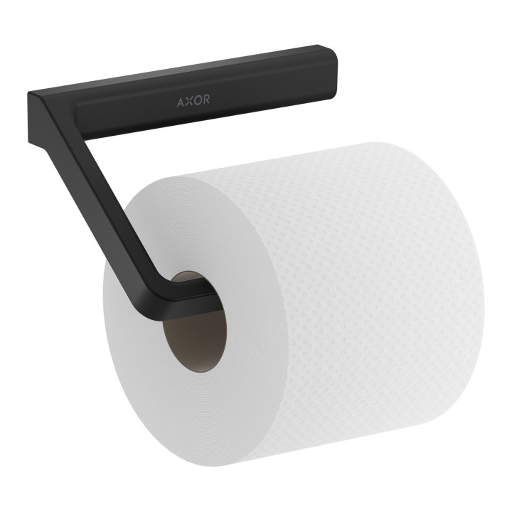 AX Universal Softsquare Uchwyt na papier toaletowy, Czarny Matowy