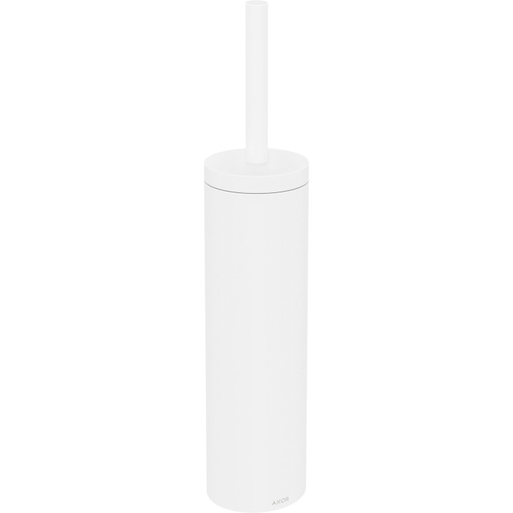 AX Universal Circular Szczotka do WC z pojemnikiem, ścienna, Biały Matowy