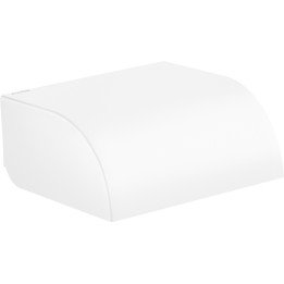 AX Universal Circular Uchwyt na papier toaletowy z osłoną, Biały Matowy