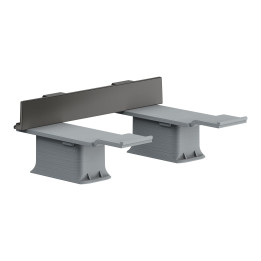 AX Universal Softsquare Zestaw adapterów, Czarny Chrom Szczotkowany
