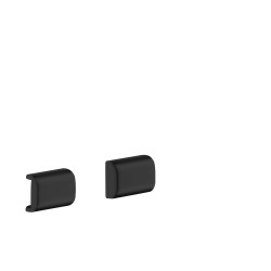 AX Universal Softsquare Zaślepki, Czarny Matowy
