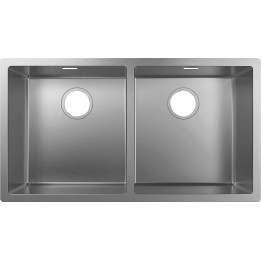 HG S71 S719-U765 Zlewozmywak podblatowy 370/370, Stal Szlachetna