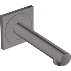 Axor Uno Elektroniczna bateria umywalkowa z wylewką 161 mm, ścienna, podtynkowa, Czarny Chrom Szczotkowany