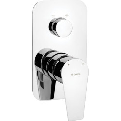 BATERIA PRYSZNICOWA PODTYNKOWA - PRZEŁĄCZNIK TYPU CLICK CHROM BQG 045P
