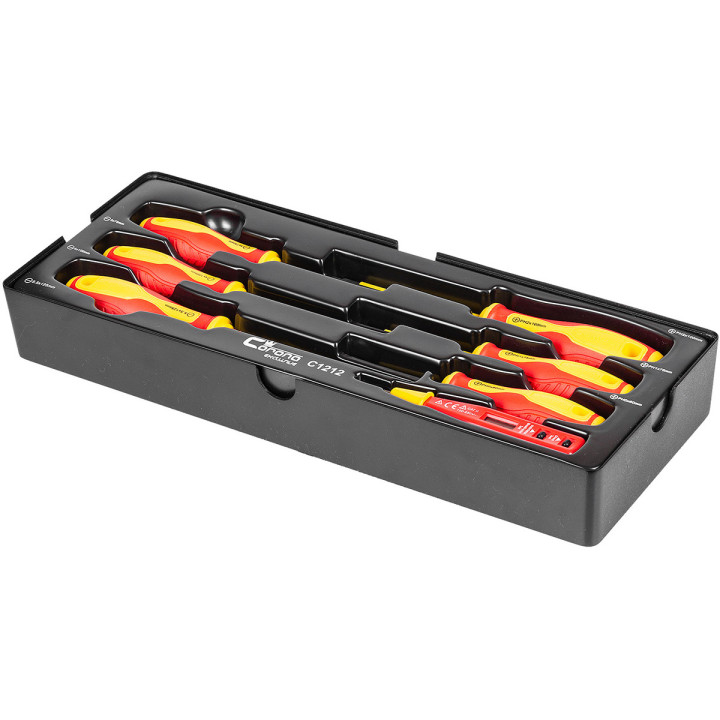 WKŁAD - WKRĘTAKI ELEKTRYCZNE 6 ELEM. + PRÓBNIK + TACKA C1101