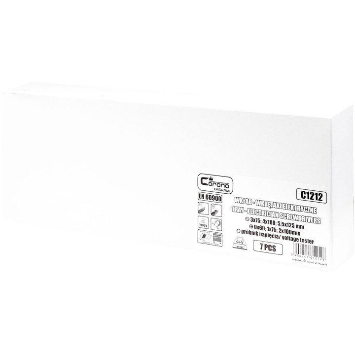 WKŁAD - WKRĘTAKI ELEKTRYCZNE 6 ELEM. + PRÓBNIK + TACKA C1101