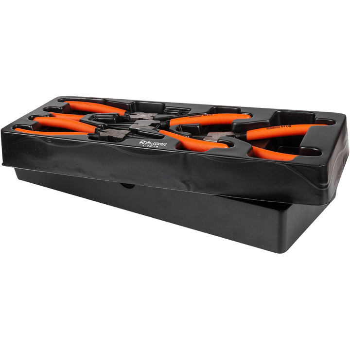 WKŁAD - SZCZYPCE SEEGERA 180 MM 4 ELEM. + TACKA C1101