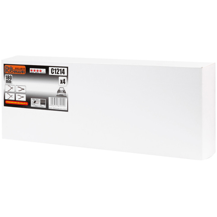 WKŁAD - SZCZYPCE SEEGERA 180 MM 4 ELEM. + TACKA C1101