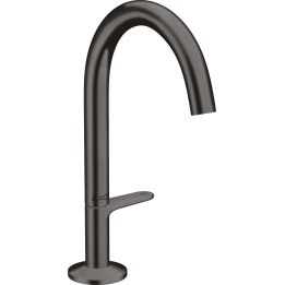 AX One Bateria umywalkowa Select 170 z kompletem odpływowym Push-Open, Czarny Chrom Szczotkowany