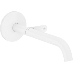 Axor One Bateria umywalkowa Select z wlewką 220 mm, ścienna, podtynkowa, Biały Matowy