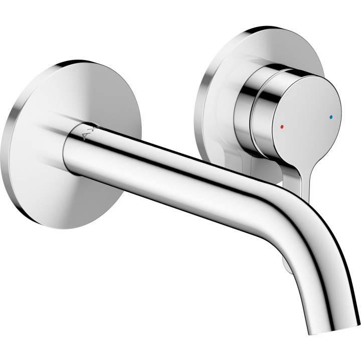 AX One Jednouchwytowa bateria umywalkowa z wylewką 160 mm, ścienna, podtynkowa, Chrom
