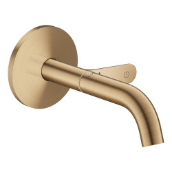 AX One Bateria umywalkowa Select z wlewką 160 mm, ścienna, podtynkowa, Brąz Szczotkowany