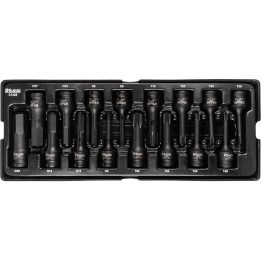 WKŁAD - NASADKI UDAROWE 1/2' 78MM IMBUS H5-H19, TORX T30-T80 16 ELEM. (TACKA C1101 W ZESTAWIE)