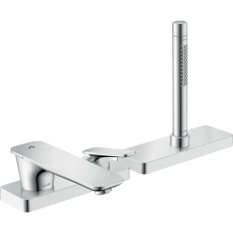 AX Citterio C 3-otworowa jednouchwytowa bateria na brzeg wanny, sBox, Chrom