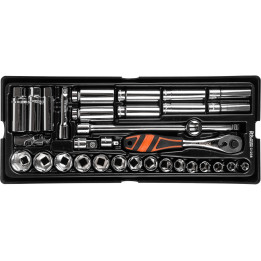 WKŁAD - ZESTAW NASADEK 3/8' 8-24 MM 33 ELEM. + (TACKA C1101 W ZESTAWIE)