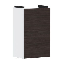 HG Xevolos E Szafka pod małą umywalkę wiszącą z drzwiami prawymi 340/245, Biały Matowy, Kolor frontu: Ciemny Dąb