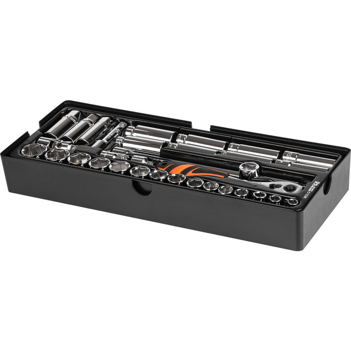 WKŁAD - ZESTAW NASADEK 3/8' 8-24 MM 33 ELEM. + (TACKA C1101 W ZESTAWIE)
