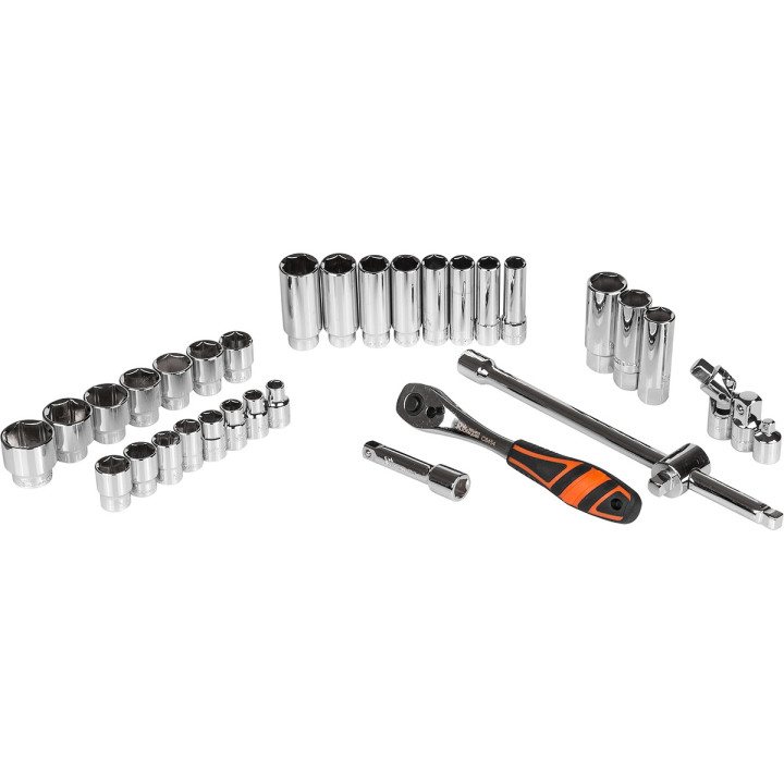WKŁAD - ZESTAW NASADEK 3/8' 8-24 MM 33 ELEM. + (TACKA C1101 W ZESTAWIE)