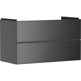 HG Xevolos E Szafka pod umywalkę wiszącą z 2 szufladami 980/475, Szary Łupek Matowy, Kolor frontu: Szary Łupek Metaliczny