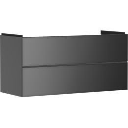 HG Xevolos E Szafka pod umywalkę wiszącą z 2 szufladami 1180/475, Szary Łupek Matowy, Kolor frontu: Szary Łupek Metaliczny