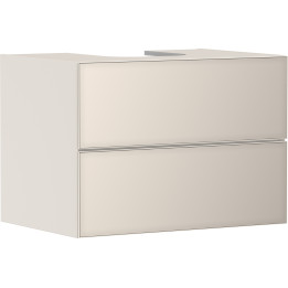HG Xevolos E Szafka pod szlifowaną umywalkę wpuszczaną w blat/nablatową z 2 szufladami 780/550, Piaskowy Beż Matowy, Kolor front