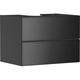HG Xevolos E Szafka pod szlifowaną umywalkę wpuszczaną w blat/nablatową z 2 szufladami 780/550,Szary Łupek Matowy, Kolor frontu: