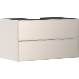 HG Xevolos E Szafka pod szlifowaną umywalkę wpuszczaną w blat/nablatową z 2 szufladami 980/550, Piaskowy Beż Matowy, Kolor front