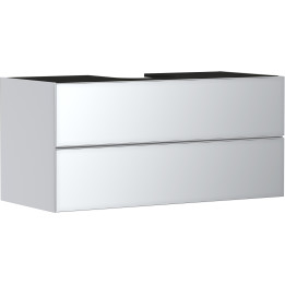 HG Xevolos E Szafka pod szlifowaną umywalkę wpuszczaną w blat/nablatową z 2 szufladami 1180/550, Biały Matowy, Kolor frontu: Bia