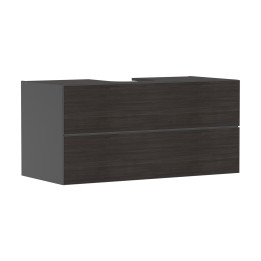 HG Xevolos E Szafka pod szlifowaną umywalkę wpuszczaną w blat/nablatową z 2 szufladami 1180/550, Szary Łupek Matowy, Kolor front