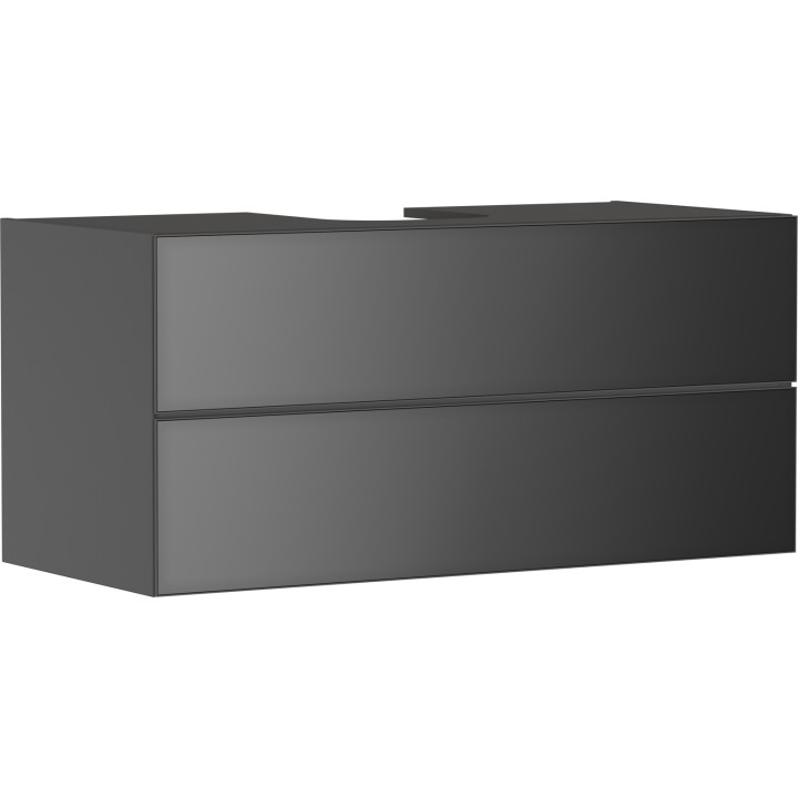HG Xevolos E Szafka pod szlifowaną umywalkę wpuszczaną w blat/nablatową z 2 szufladami 1180/550, Szary Łupek Mat. Kolor frontu: 